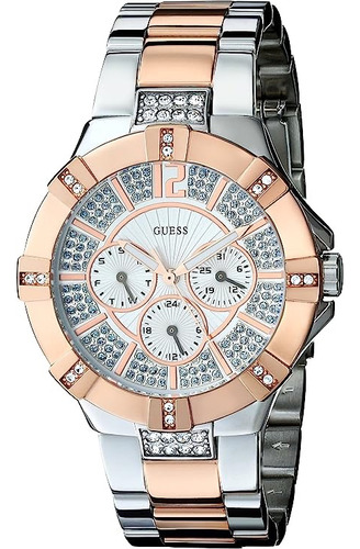 Reloj Pulsera Guess U0024l1 Deslumbrante Plateado Mujeres