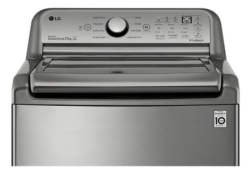 Lavadora automática LG Top Load Inverter Dd 25kg Silve