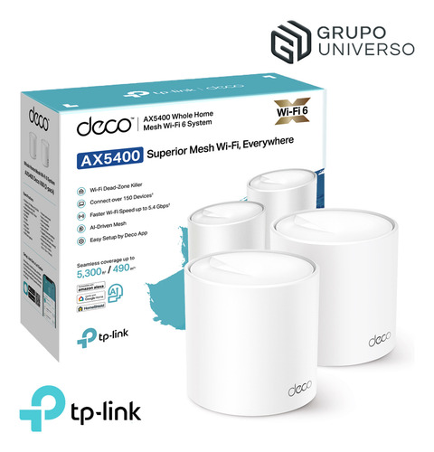 Deco X60 2 Pack Tp-link Mesh Sistema Wifi 6 Ax5400