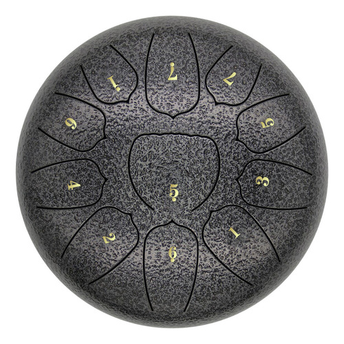 Bandeja De Tambor Steel Tongue Drum Notes De Acero De 11 Pul