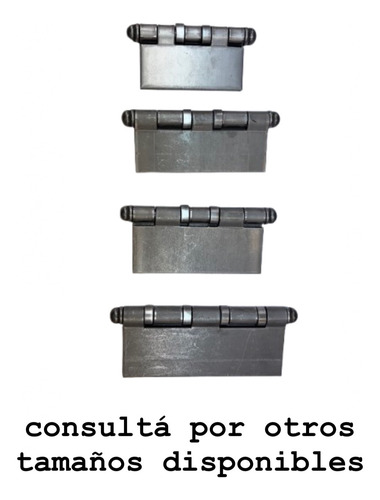 Bisagra Munición Hierro Soldar 124x100 3 Mm X 3 Unidades