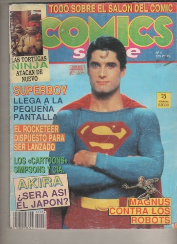 Revista Comics Scene - Superboy - Tortugas - Nº 4 Año 1991