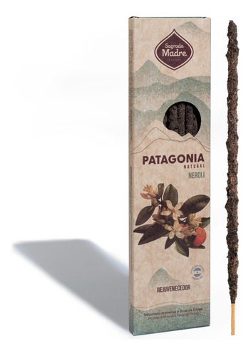 Sahumerio Patagonia Natural Sacred Mother, caixa com 6 palitos de fragrância Neroni