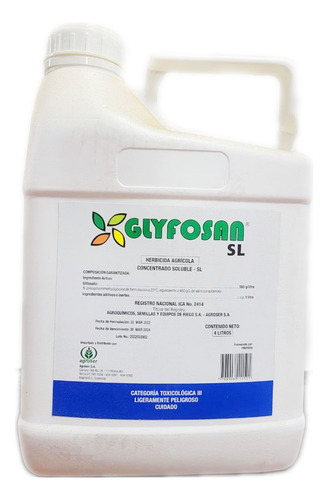 Glyfosan Galon 4 Litros Herbicida