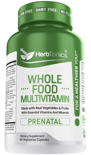 Vitaminas Prenatal Herbtonic 90cp - Unidad a $2934