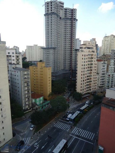 Imagem 11 de 13 de Kit Ampla Com Sala E Dormitório, Ao Lago Praça 14 Bis, Faculdade Fgv , Av Nove De Julho- Bela Vista - Md967