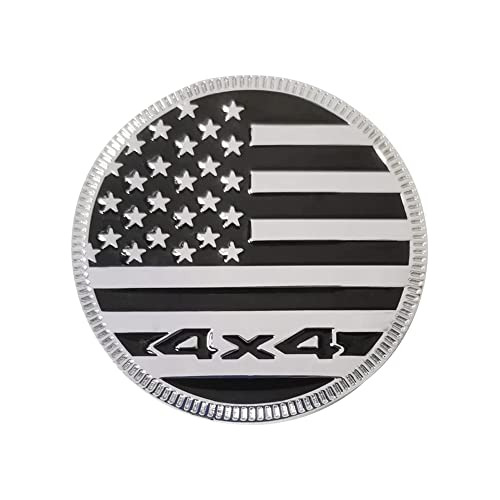 Emblema 4x4, Insignia De Bandera Americana Redonda Jeep...