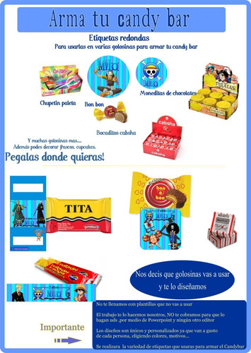One Piece Kit Imprimibles Cumpleaños Personalizados