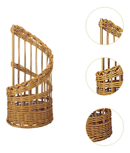Cesta De Mimbre Para Almacenar Frutas, Verduras Y Artículos
