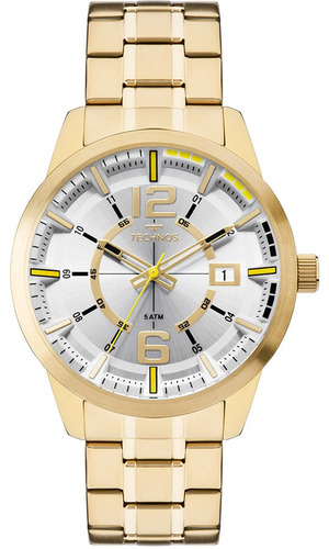 Relógio Technos Masculino Dourado 2315kzw/4d Promoção Aço