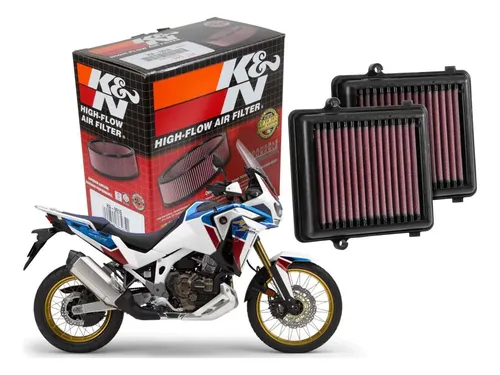 K&N HA-9092-A Motorrad Tauschluftfilter – Waschbar, Wiederverwendbar, Roter Hochflussfilter Für Verbesserte Leistung