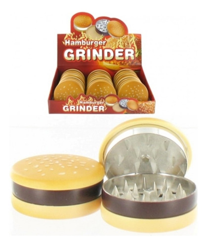 Grinder Rascador Trillador Metalico Hamburguesa 2 Pisos