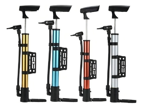 Inflador De Mano Para Bicicleta Pelota Colchones Con Pico Color Segun Stock