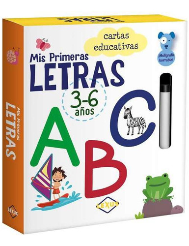 Tarjetas Educativas Mis Primeras Letras Cartas Didácticas