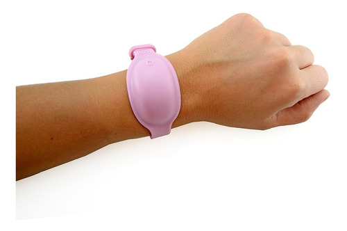 Imagen 2 de 6 de Pulseras Sanitizante Adulto Rosa Bebe Luminares