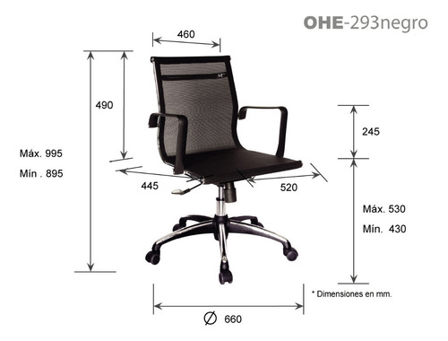 Set De 2 Sillas Ejecutivas Para Oficina Travis Ohe293 Offiho