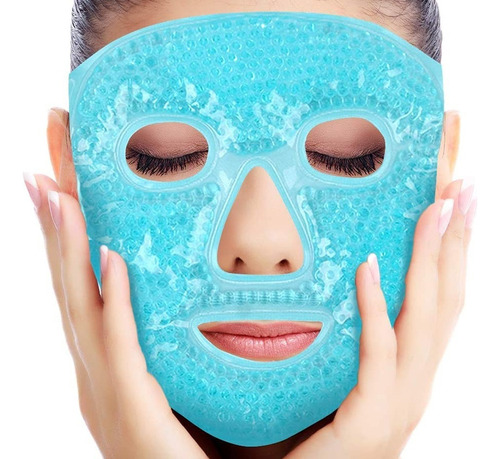 Máscara Facial Gel Frio Calor Descongestiva Relajante Masaje