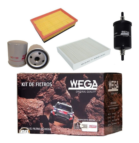 Kit De 4 Filtros Wega Chevrolet Spin 1.8 8v 105cv Maranello