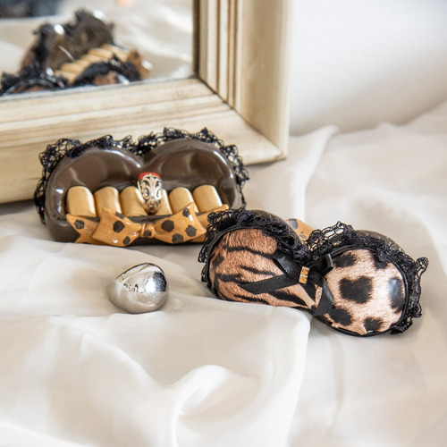Imagen 1 de 3 de Porta Anillos Animal Print 11x7,5x5cm
