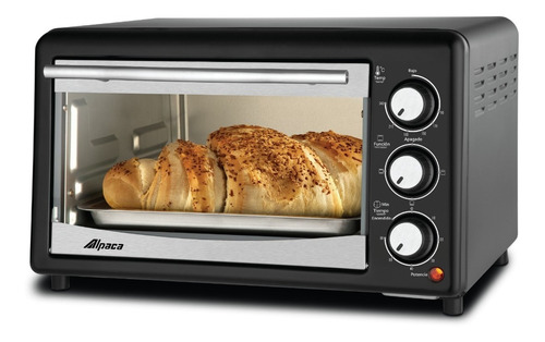 Imagen 1 de 2 de Horno Eléctrico Alpaca 17 Litros Compacto Timer Bandeja