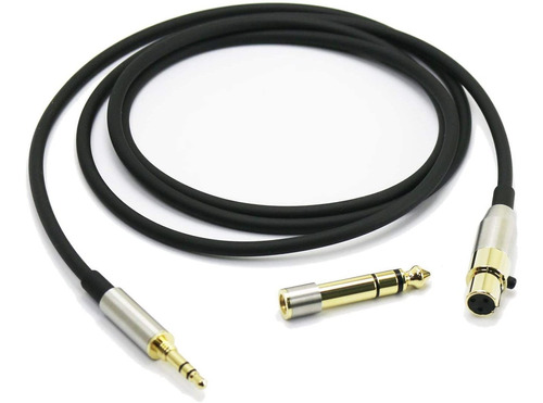 Cable De Audio Newfantasia Mini-xlr To 3.5mm A 6.3mm De 1.3m