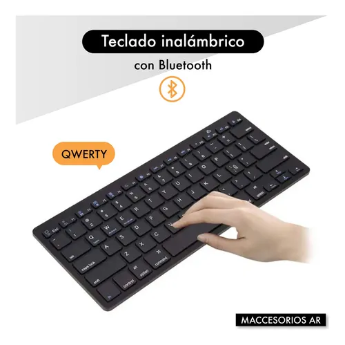 Teclado Bluetooth Ingles Compatible Con Mac / Pc / Tablet