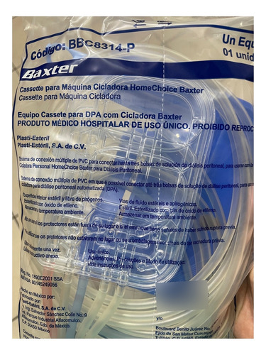 Cassette Baxter Para Máquina Cicladora Homechoice Baxter