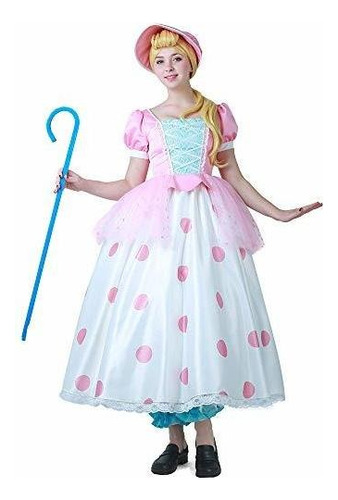Para Mujer Little Bo Peep Costume Cosplay Dress