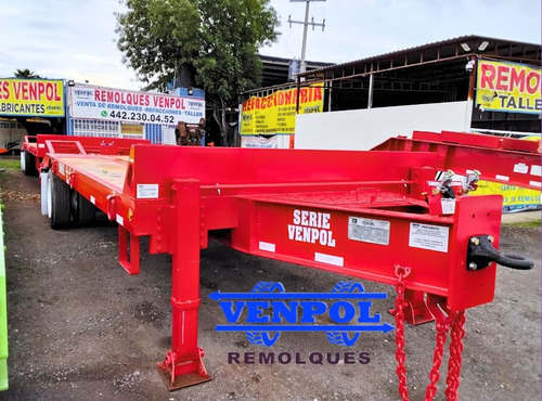 Remolque Venpol Lowboy Jalon Argolla Para Retro Un Eje 2025