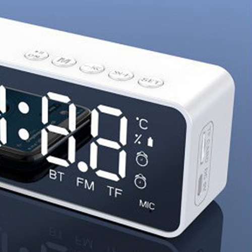Reloj Despertador Digital Bluetooth Radio Recargable Bocina