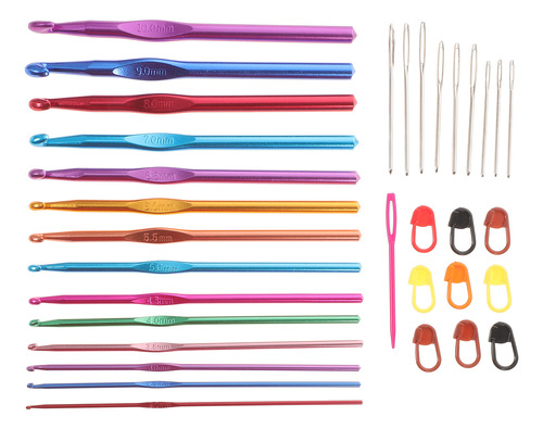 Set De Crochet De Aluminio Yarn Braids Tools