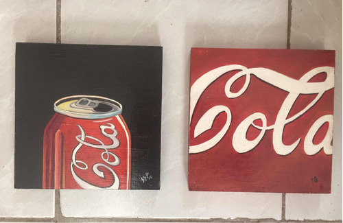 Dos Cuadros De Coca Cola De Poblette