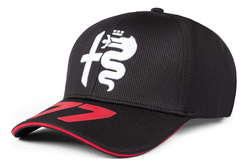 Alfa Romeo Racing F1 2023 Valtteri Bottas #77 Team Hat Negro