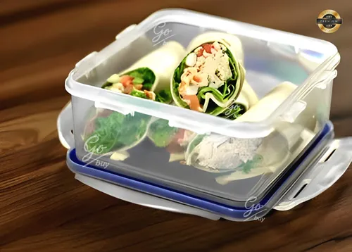 X3 Envase Rectangular Reutilizable Porta Comida Vasijas Casa