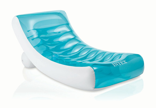 Colchoneta Inflable Intex Reclinable Transparente