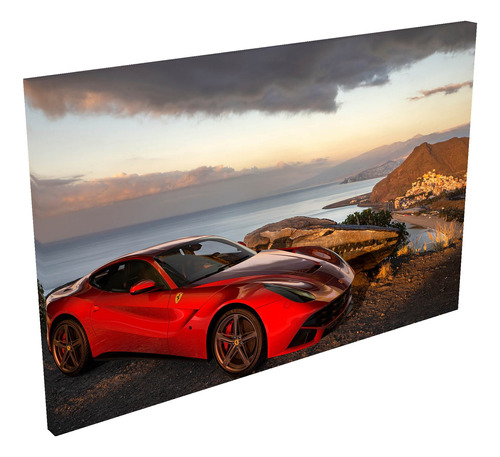 Quadro Decorativo Em Tela Com Borda Infinita Ferrari F12