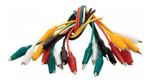 Imagen 1 de 4 de Cable Con Pinzas Caiman Steren Cai-201 3a 10pz 26cm 44500200