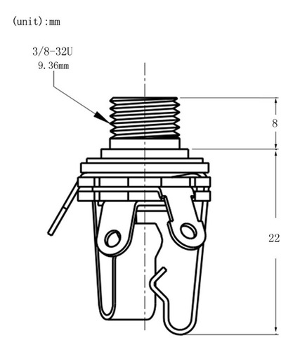 . 2 Piezas De De Enchufe 1/4 Para Guitarra Eléctrica,