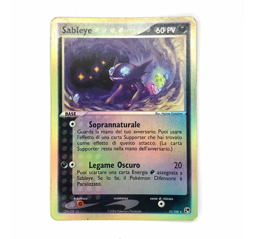 Sableye 10/100 Holo - Carta Original Pokémon Sandstorm 2004