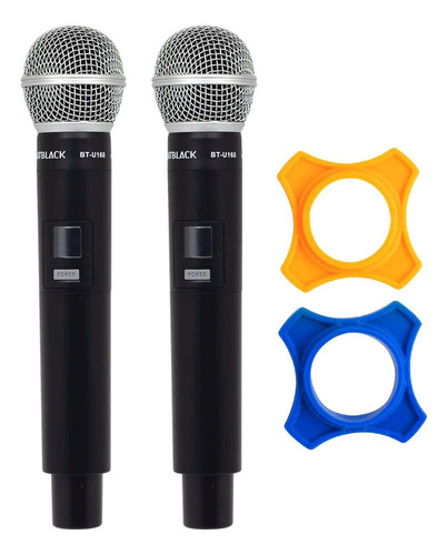 Micrófono Inalámbrico Doble Manual Uhf Bt-u168 Batblack