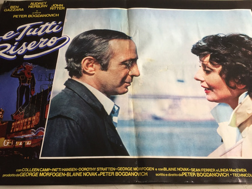 Poster E Tutti Risero A Hepburn Ben Gazzara Impreso  Italia 