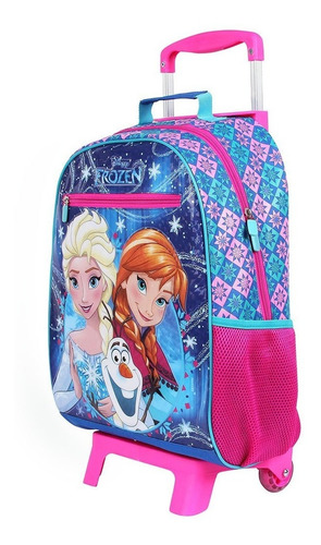 Kit Mochila De Rodinhas Infantil Frozen + Lancheira+ Estojo