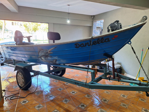 Barco De Alumínio 5 Metros Com Motor E Carreta