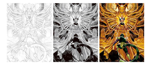 Cuadro Lenticular 3d Hunter X Hunter Meruem Netero Final