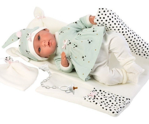 Bebe Real Mimi42cm Llorona Con Cambiador Bebe Reborn Llorens