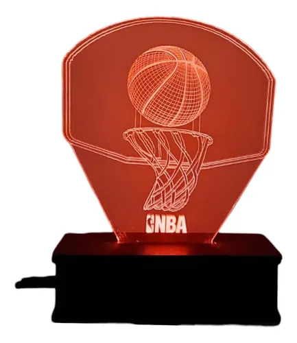 Luminária Led, Los Angeles Lakers, Time, Basquete, Decoração, Jogo, 16  cores - Avelar Criações - Luminária - Magazine Luiza