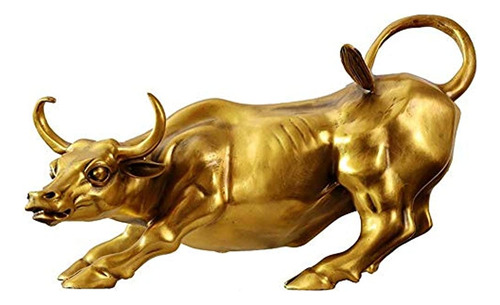 Estatua De Toro De Latón - Decoración De Arte De Toro De Wal