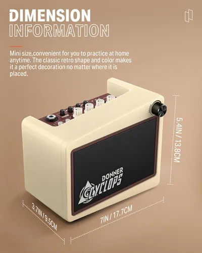 Donner Mini Amplificador De Guitarra Digital, Amplificador D