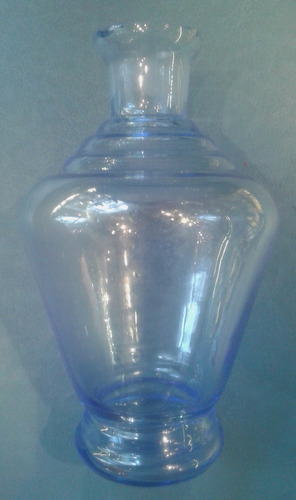 Antigua Licorera Fino Cristal Azul  17 Cm