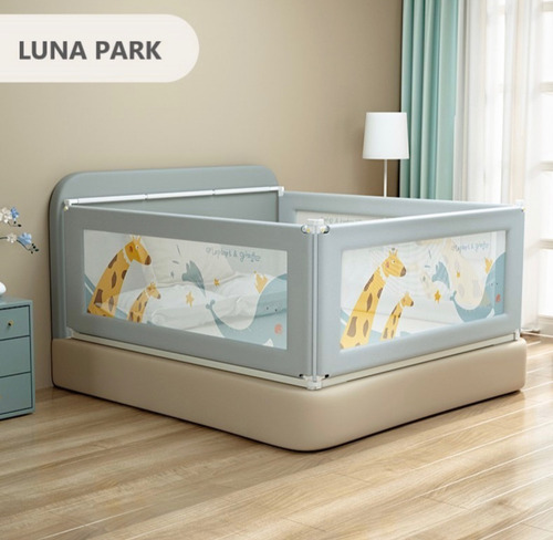 62*180cm Barandal Para Cama De Niños Seguridad Protector Ajustable